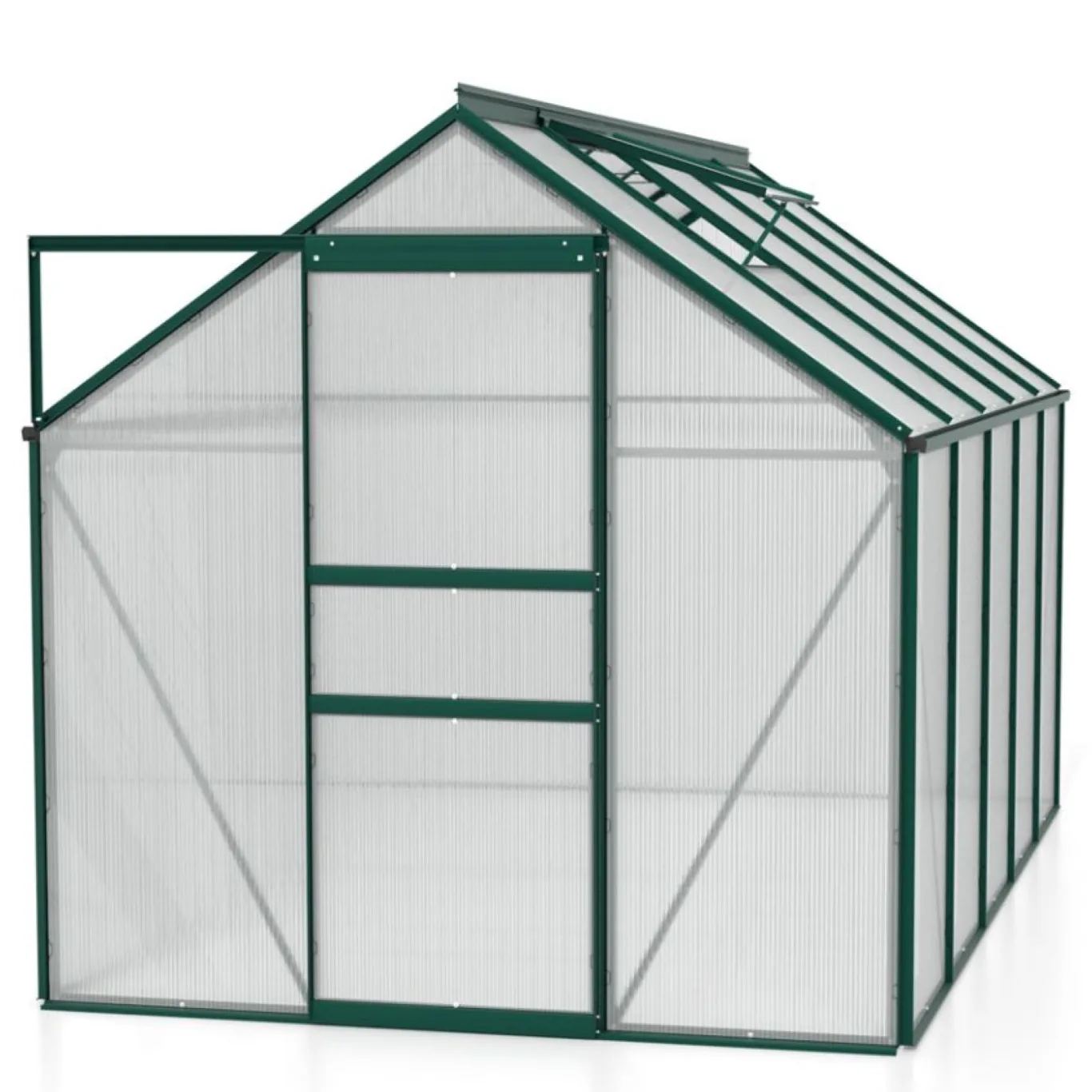 Vitavia Gewächshaus Venus 6200", smaragd grün, 6,2 m², 6 mm HKP | Wetterfestes & stabiles Treibhaus | Perfekt für Gemüse & Pflanzen | Robust & langlebig - Bild 1