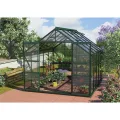 Vitavia Gewächshaus Mars 8300", smaragd grün, 8,3 m², 3 mm ESG | Wetterfestes & stabiles Treibhaus | Perfekt für Gemüse & Pflanzen | Robust & langlebig - Thumbnail 3