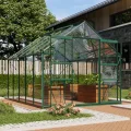 Vitavia Gewächshaus Mars 8300", smaragd grün, 8,3 m², 3 mm ESG | Wetterfestes & stabiles Treibhaus | Perfekt für Gemüse & Pflanzen | Robust & langlebig - Thumbnail 1