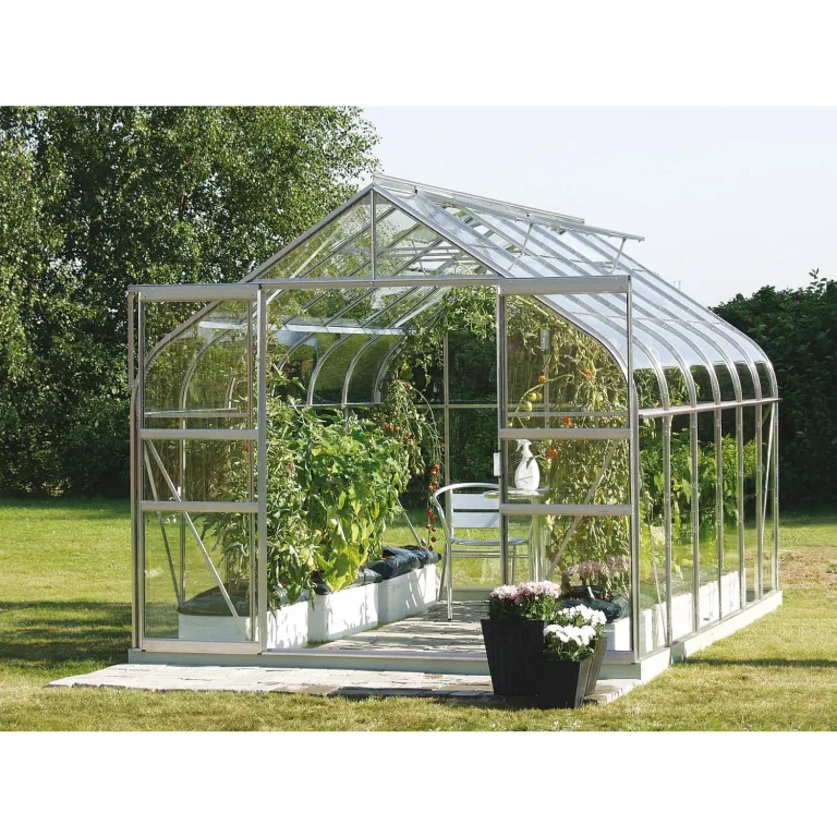 Vitavia Gewächshaus Diana 8300", Aluminium eloxiert, 8,3 m², 3 mm ESG | Wetterfestes & stabiles Treibhaus | Perfekt für Gemüse & Pflanzen | Robust & langlebig – Bild 4