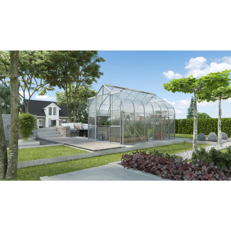 Vitavia Gewächshaus Diana 8300", Aluminium eloxiert, 8,3 m², 3 mm ESG | Wetterfestes & stabiles Treibhaus | Perfekt für Gemüse & Pflanzen | Robust & langlebig – Bild 10