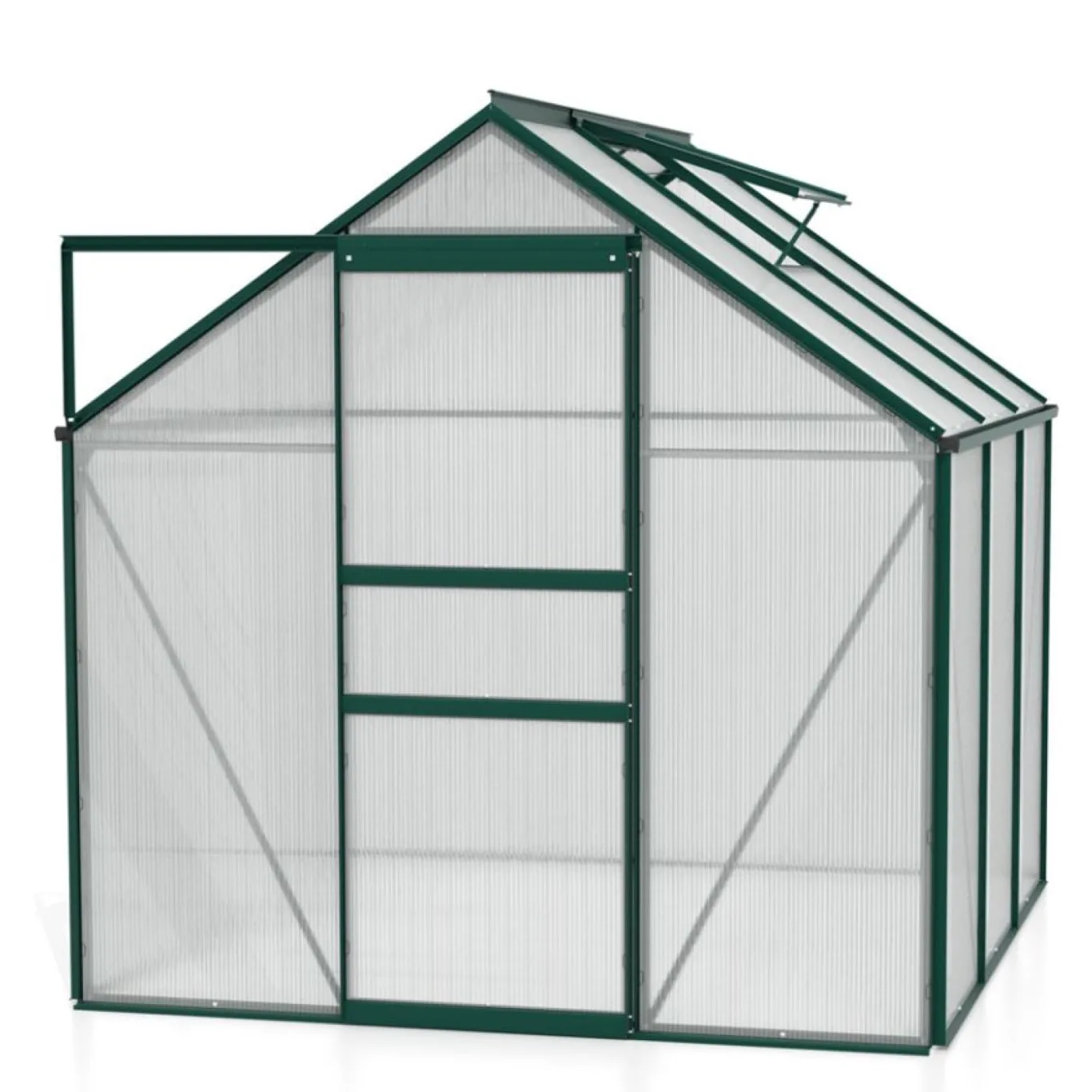 Vitavia Gewächshaus Venus 3800", smaragd grün, 3,8 m², 4 mm HKP | Wetterfestes & stabiles Treibhaus | Perfekt für Gemüse & Pflanzen | Robust & langlebig - Bild 1