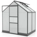 Vitavia Gewächshaus Apollo 3800", smaragd grün, 3,8 m², 6 mm HKP | Wetterfestes & stabiles Treibhaus | Perfekt für Gemüse & Pflanzen | Robust & langlebig - Thumbnail 8