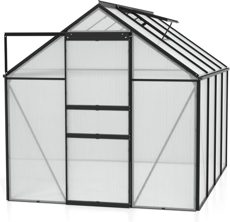Vitavia Gewächshaus Comet 2500", Aluminium, 2,5 m², 4 mm HKP | Wetterfestes & stabiles Treibhaus | Perfekt für Gemüse & Pflanzen | Robust & langlebig – Bild 9