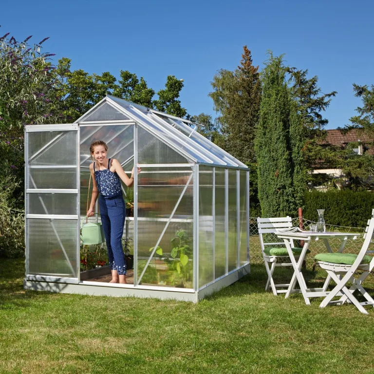 Vitavia Gewächshaus Comet 2500", Aluminium, 2,5 m², 4 mm HKP | Wetterfestes & stabiles Treibhaus | Perfekt für Gemüse & Pflanzen | Robust & langlebig – Bild 5