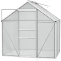 Vitavia Gewächshaus Comet 2500", Aluminium, 2,5 m², 4 mm HKP | Wetterfestes & stabiles Treibhaus | Perfekt für Gemüse & Pflanzen | Robust & langlebig - Thumbnail 4