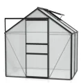 Vitavia Gewächshaus Venus 6200", schwarz, 6,2 m², 4 mm HKP | Wetterfestes & stabiles Treibhaus | Perfekt für Gemüse & Pflanzen | Robust & langlebig - Thumbnail 7