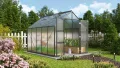 Vitavia Gewächshaus Domus 8300", schwarz, 8,3 m², 4 mm HKP | Wetterfestes & stabiles Treibhaus | Perfekt für Gemüse & Pflanzen | Robust & langlebig - Thumbnail 2
