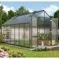 Vitavia Gewächshaus Domus 8300", schwarz, 8,3 m², 4 mm HKP | Wetterfestes & stabiles Treibhaus | Perfekt für Gemüse & Pflanzen | Robust & langlebig - Thumbnail 8