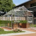 Vitavia Gewächshaus Mars 9900", Aluminium eloxiert, 9,9 m², 4 mm HKP | Wetterfestes & stabiles Treibhaus | Perfekt für Gemüse & Pflanzen | Robust & langlebig - Thumbnail 5