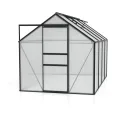 Vitavia Gewächshaus Calypso 5800", schwarz, 5,8 m², 6 mm HKP | Wetterfestes & stabiles Treibhaus | Perfekt für Gemüse & Pflanzen | Robust & langlebig - Thumbnail 3