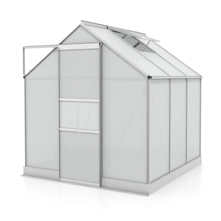 Vitavia Gewächshaus Apollo 3800", Aluminium eloxiert, 3,8 m², 6 mm HKP | Wetterfestes & stabiles Treibhaus | Perfekt für Gemüse & Pflanzen | Robust & langlebig – Bild 1