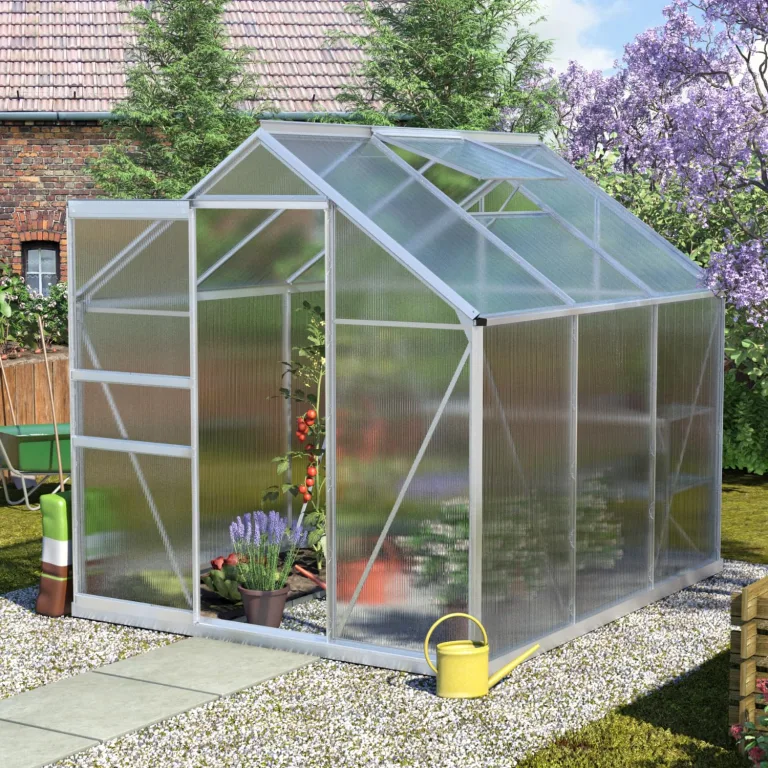Vitavia Gewächshaus Calypso 4400", Aluminium eloxiert, 4,4 m², 4 mm HKP | Wetterfestes & stabiles Treibhaus | Perfekt für Gemüse & Pflanzen | Robust & langlebig – Bild 1