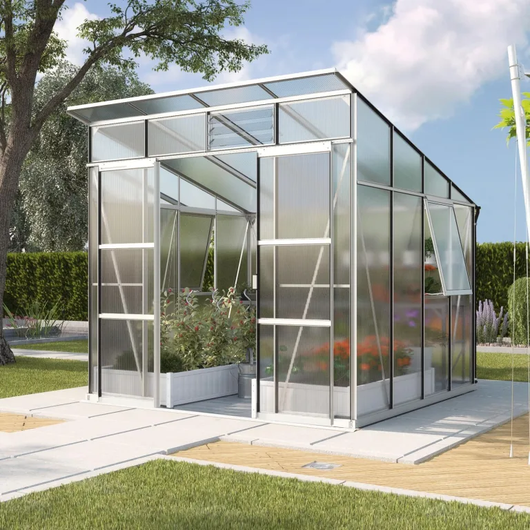 Vitavia Gewächshaus Playa 7600", Aluminium, 7,6 m², 6 mm HKP | Wetterfestes & stabiles Treibhaus | Perfekt für Gemüse & Pflanzen | Robust & langlebig – Bild 1