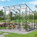 Vitavia Gewächshaus Playa 7600", Aluminium, 7,6 m², 6 mm HKP | Wetterfestes & stabiles Treibhaus | Perfekt für Gemüse & Pflanzen | Robust & langlebig - Thumbnail 6