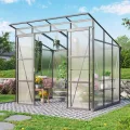 Vitavia Gewächshaus Playa 7600", Aluminium, 7,6 m², 6 mm HKP | Wetterfestes & stabiles Treibhaus | Perfekt für Gemüse & Pflanzen | Robust & langlebig - Thumbnail 10
