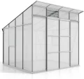 Vitavia Gewächshaus Playa 7600", Aluminium, 7,6 m², 6 mm HKP | Wetterfestes & stabiles Treibhaus | Perfekt für Gemüse & Pflanzen | Robust & langlebig - Thumbnail 3