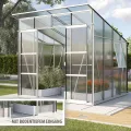 Vitavia Gewächshaus Playa 7600", Aluminium, 7,6 m², 6 mm HKP | Wetterfestes & stabiles Treibhaus | Perfekt für Gemüse & Pflanzen | Robust & langlebig - Thumbnail 4
