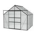 Vitavia Gewächshaus Mars 6700", schwarz, 6,7 m², 4 mm HKP | Wetterfestes & stabiles Treibhaus | Perfekt für Gemüse & Pflanzen | Robust & langlebig - Thumbnail 2