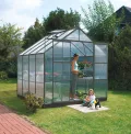 Vitavia Gewächshaus Mars 6700", schwarz, 6,7 m², 4 mm HKP | Wetterfestes & stabiles Treibhaus | Perfekt für Gemüse & Pflanzen | Robust & langlebig - Thumbnail 4