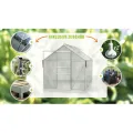 Vitavia Gewächshaus Marley inkl. Ready2Grow Zubehör-Set, Aluminium eloxiert, 5 m², 6 mm HKP | Wetterfestes & stabiles Treibhaus | Perfekt für Gemüse & Pflanzen | Robust & langlebig - Thumbnail 2
