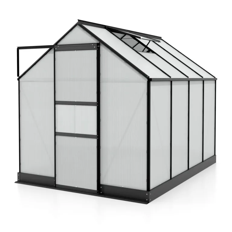 Vitavia Gewächshaus Apollo 2500", smaragd grün, 2,5 m², 6 mm HKP | Wetterfestes & stabiles Treibhaus | Perfekt für Gemüse & Pflanzen | Robust & langlebig – Bild 7