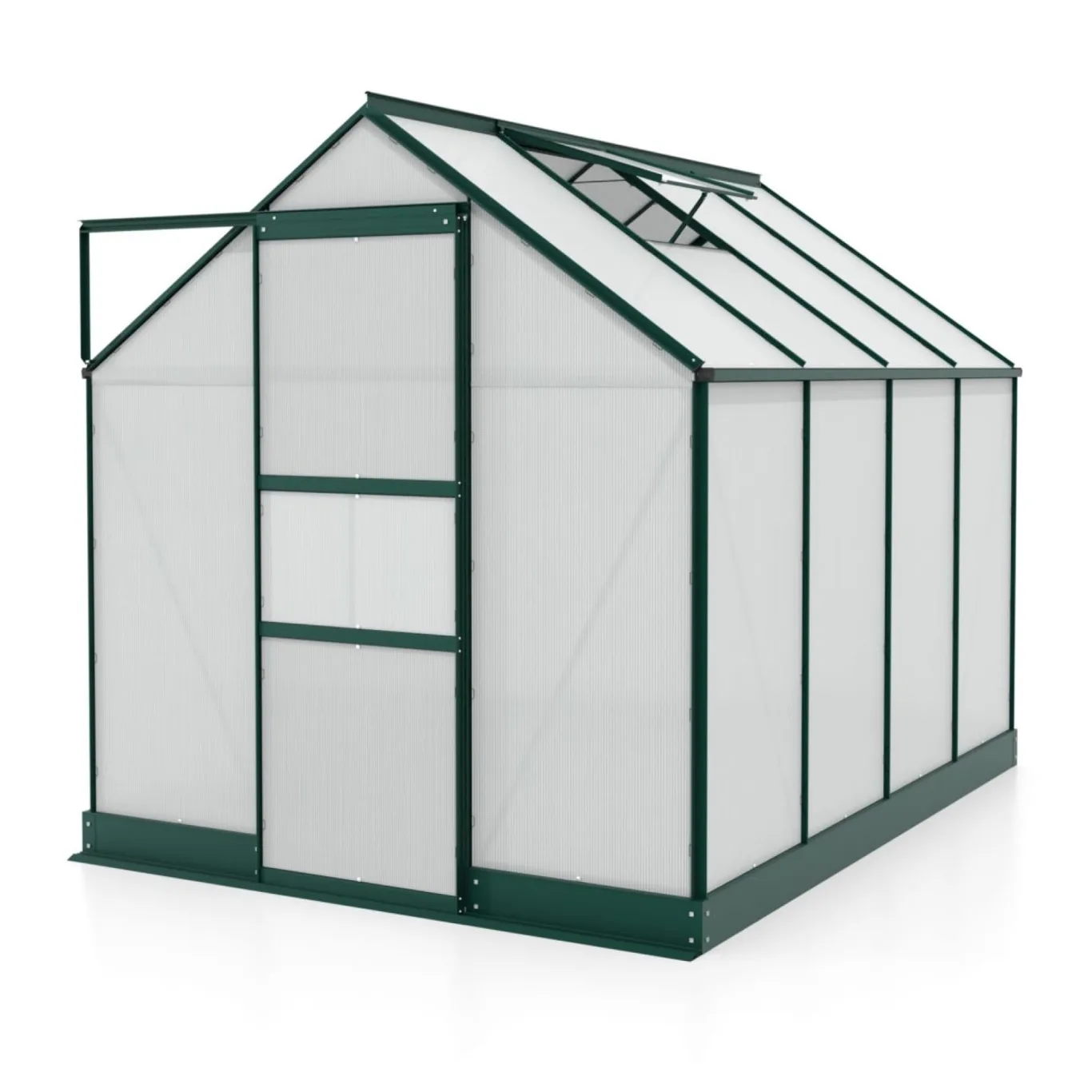 Vitavia Gewächshaus Apollo 5000", smaragd grün, 5,0 m², 4 mm HKP | Wetterfestes & stabiles Treibhaus | Perfekt für Gemüse & Pflanzen | Robust & langlebig - Bild 1