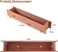 FANTASK Blumenkasten Hochbeet Holz, Gartenbeet für Gemüse, Obst, Kräuter, Pflanzkasten Pflanzbeet für Garten Rasen Terrasse Balkon, Braum - Thumbnail 5