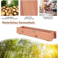 FANTASK Blumenkasten Hochbeet Holz, Gartenbeet für Gemüse, Obst, Kräuter, Pflanzkasten Pflanzbeet für Garten Rasen Terrasse Balkon, Braum - Thumbnail 2