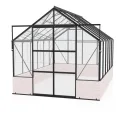 Vitavia Gewächshaus Cassandra 11500", schwarz, 11,5 m², ohne Sockelmauer, 3 mm ESG | Wetterfestes & stabiles Treibhaus | Perfekt für Gemüse & Pflanzen | Robust & langlebig - Thumbnail 7