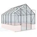 Vitavia Gewächshaus Cassandra 11500", schwarz, 11,5 m², ohne Sockelmauer, 3 mm ESG | Wetterfestes & stabiles Treibhaus | Perfekt für Gemüse & Pflanzen | Robust & langlebig - Thumbnail 8