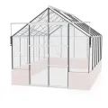 Vitavia Gewächshaus Cassandra 11500", schwarz, 11,5 m², ohne Sockelmauer, 3 mm ESG | Wetterfestes & stabiles Treibhaus | Perfekt für Gemüse & Pflanzen | Robust & langlebig - Thumbnail 9