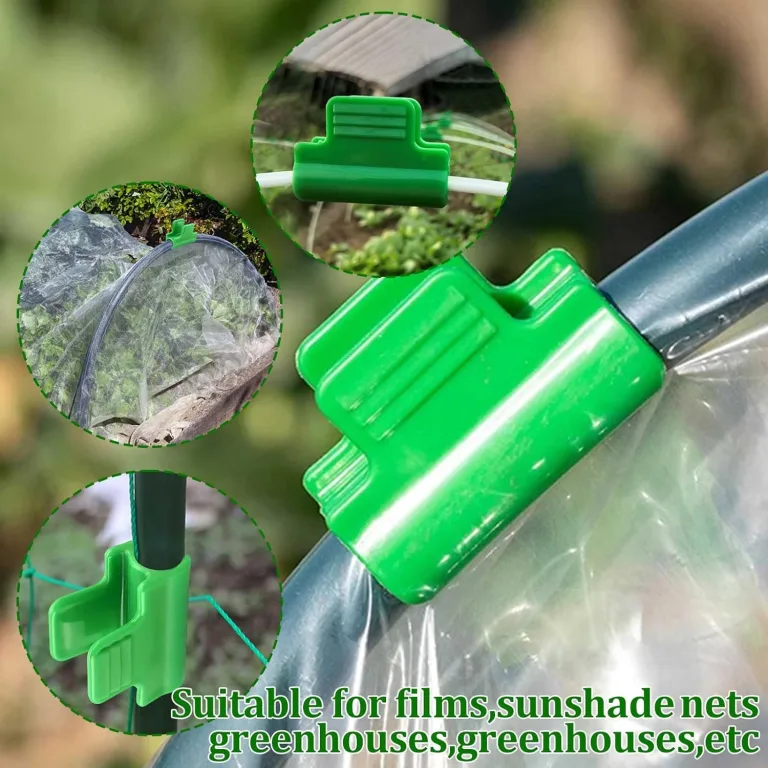 50 Stück Klemmklemmen Tunnel Clips grün Kunststoff 11mm – Bild 6