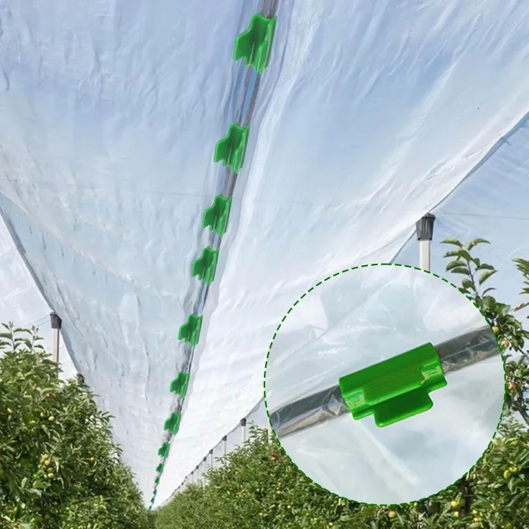 50 Stück Klemmklemmen Tunnel Clips grün Kunststoff 11mm – Bild 7