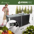 STREND PRO Hochbeet Metall 160x80x77 cm (LxBxH) ANTHRAZIT | Pflanzkasten | Blumenkasten | Garten Pflanzkasten Hoch | Gemüsebeet | Gartenbeet | Hochbeet Balkon Pflanzbeet - Thumbnail 5