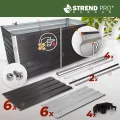 STREND PRO Hochbeet Metall 160x80x77 cm (LxBxH) ANTHRAZIT | Pflanzkasten | Blumenkasten | Garten Pflanzkasten Hoch | Gemüsebeet | Gartenbeet | Hochbeet Balkon Pflanzbeet - Thumbnail 3