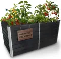 STREND PRO Hochbeet Metall 160x80x77 cm (LxBxH) ANTHRAZIT | Pflanzkasten | Blumenkasten | Garten Pflanzkasten Hoch | Gemüsebeet | Gartenbeet | Hochbeet Balkon Pflanzbeet - Thumbnail 1