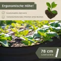 NATIV Hochbeet aus Metall anthrazit 240x80x78 cm ovales Gartenbeet, galvanisiert und wetterfest, stabiles Hochbeet für Garten & Terrasse, rückenfreundliches Pflanzbeet für Gemüse, Kräuter & Blumen - Thumbnail 2