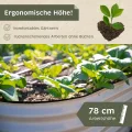 NATIV Hochbeet Metall 240x80x78 cm oval, galvanisiert, wetterfestes Garten Hochbeet mit Bodengitter gegen Wühlmäuse und Kantenschutz, stabiles Pflanzbeet für Gemüse, Kräuter und Blumen im Außenbereich - Thumbnail 3
