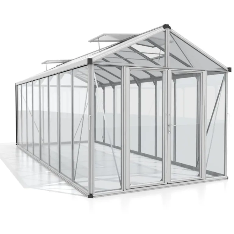 INNOLUX Gewächshaus Vitavia Zeus 15700 Glas und Polycarbonat 10 mm 258 x 614 x 250 cm – Bild 1