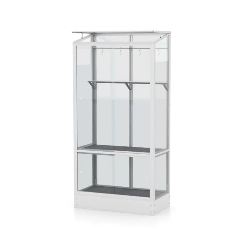 INNOLUX Gewächshaus für Balkon, Polis 350, eloxiertes Aluminium, 81 x 43 x 156 cm - Bild 1