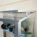 INNOLUX Gewächshaus für Balkon, Polis 350, eloxiertes Aluminium, 81 x 43 x 156 cm - Thumbnail 3