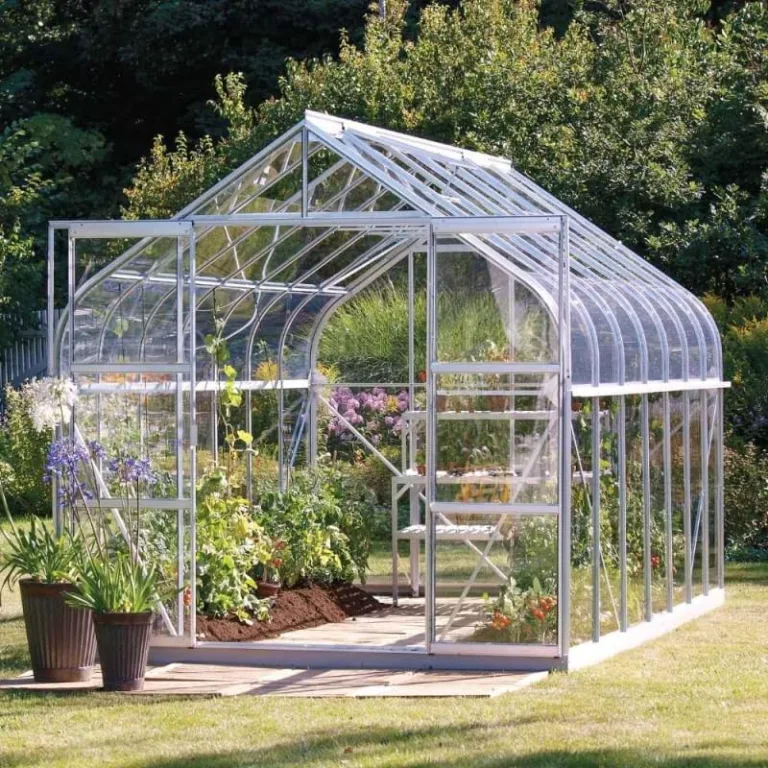 INNOLUX Gewächshaus Vitavia Diana 11500 aus Aluminium und Polycarbonat mit Wabenstruktur, 4 mm, 254 x 445 x H255 – Bild 1