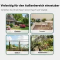 vidaXL Hochbeet Grün 240 x 80 x 81 cm Stahl, Garten- und Terrassenpflanzentopf aus Stahl, langlebig, modern, für Blumen und Pflanzen, minimalistisches Design - Thumbnail 6