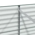 vidaXL Hochbeet Grün 240 x 80 x 81 cm Stahl, Garten- und Terrassenpflanzentopf aus Stahl, langlebig, modern, für Blumen und Pflanzen, minimalistisches Design - Thumbnail 7