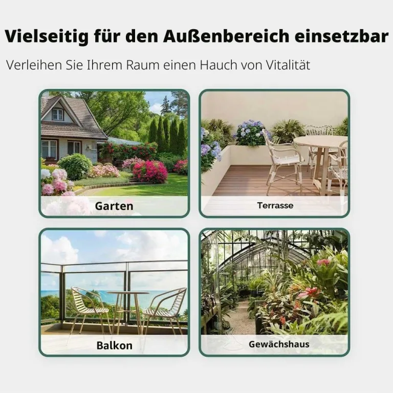 vidaXL Hochbeet Grün 160 x 80 x 81 cm Stahl, Garten- und Terrassenpflanzentopf aus Stahl, langlebig, modern, für Blumen und Pflanzen, minimalistisches Design – Bild 6