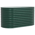 vidaXL Hochbeet Grün 160 x 80 x 81 cm Stahl, Garten- und Terrassenpflanzentopf aus Stahl, langlebig, modern, für Blumen und Pflanzen, minimalistisches Design - Thumbnail 8