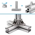 20 Stück Hammerkopfschrauben M8x20mm, Edelstahl T Schrauben und Flanschmuttern M8 für PV Solar Montageschienen Photovoltaik Gewächshaus Schrauben (8mm) - Thumbnail 4