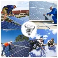 20 Stück Hammerkopfschrauben M10x25mm, Edelstahl T Schrauben und Flanschmuttern M10 für PV Solar Montageschienen Photovoltaik Gewächshaus Schrauben (10mm) - Thumbnail 7