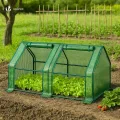 VOUNOT Gewächshaus Mini 180x90x90 cm mit 2 Rolltür, Klein Foliengewächshaus für Balkon, Garten, Tomatengewächshaus Stabil Winterfest Wetterfest, Verstärkte PE-Folie 135g/m², Grün - Thumbnail 6